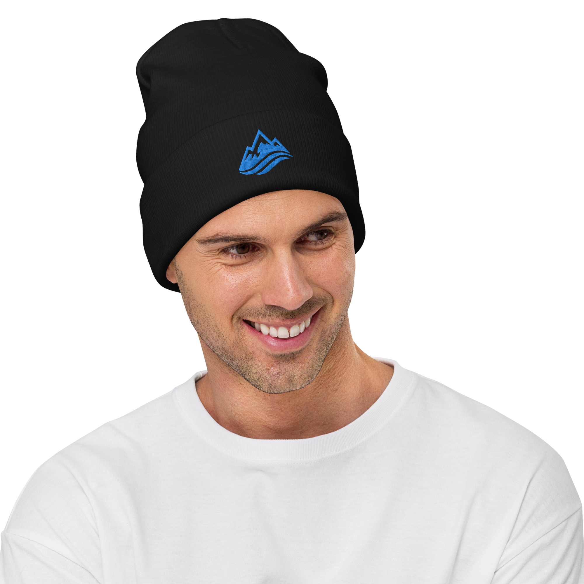 Embroidered Beanie - model wearing product